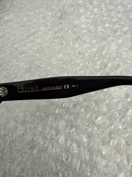 Celine Oversized Black 3 Dot Sunglasses Fair Condition - Picture 4 of 13